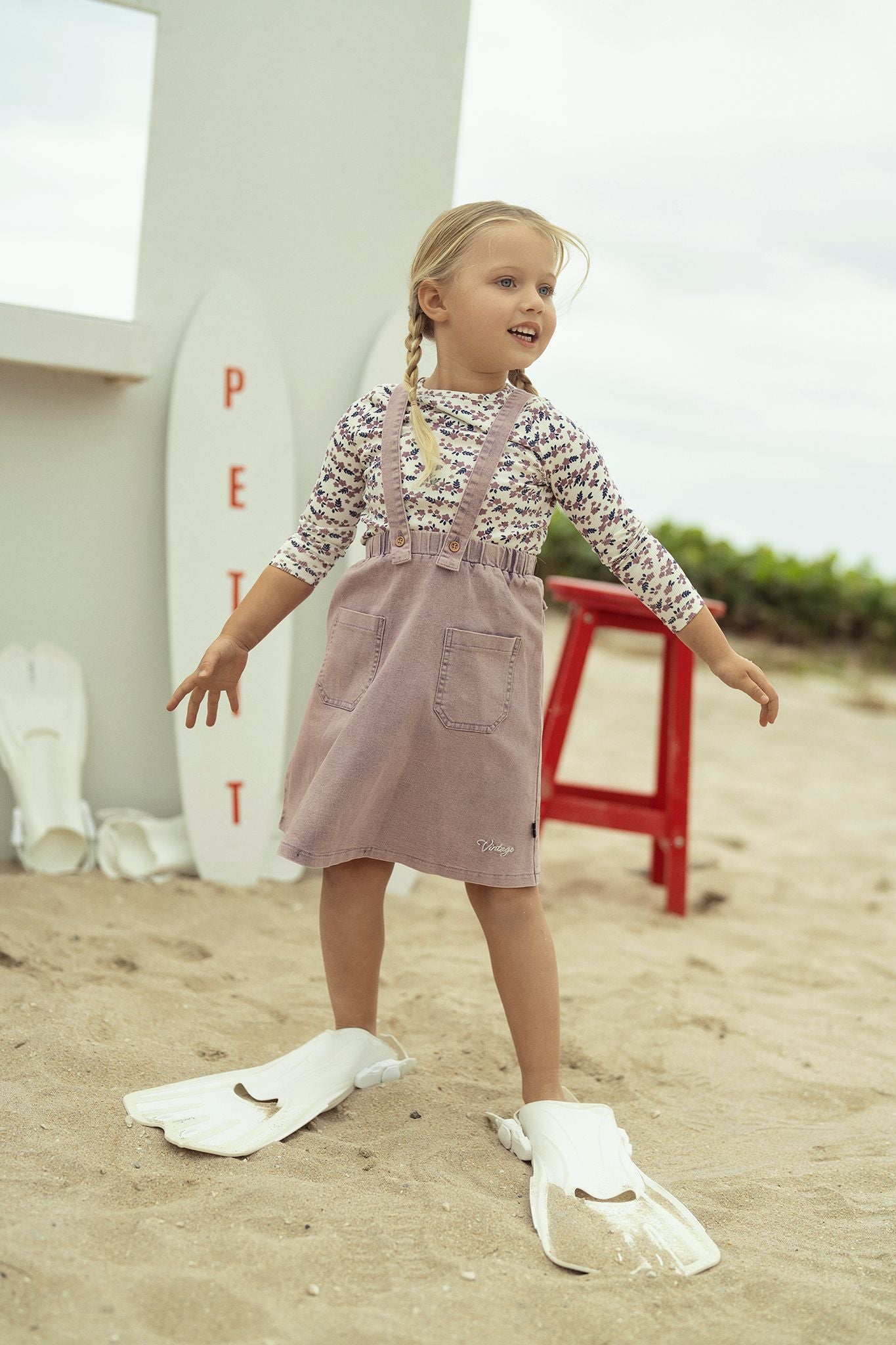 Girls Vintage Wash Jumper