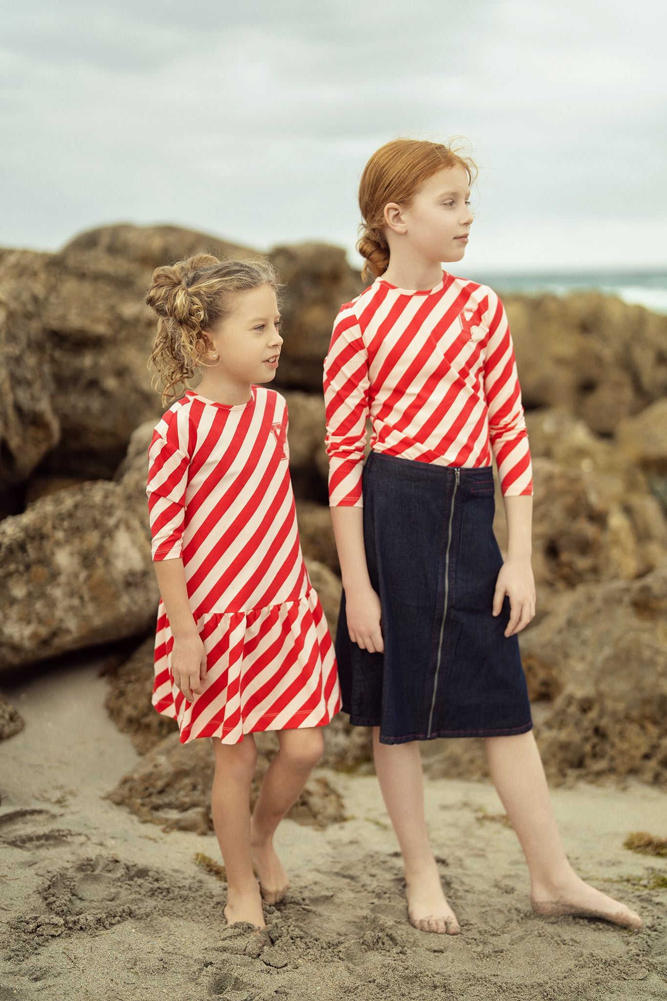 Girls Pastel Play Pink & Red T-Shirt