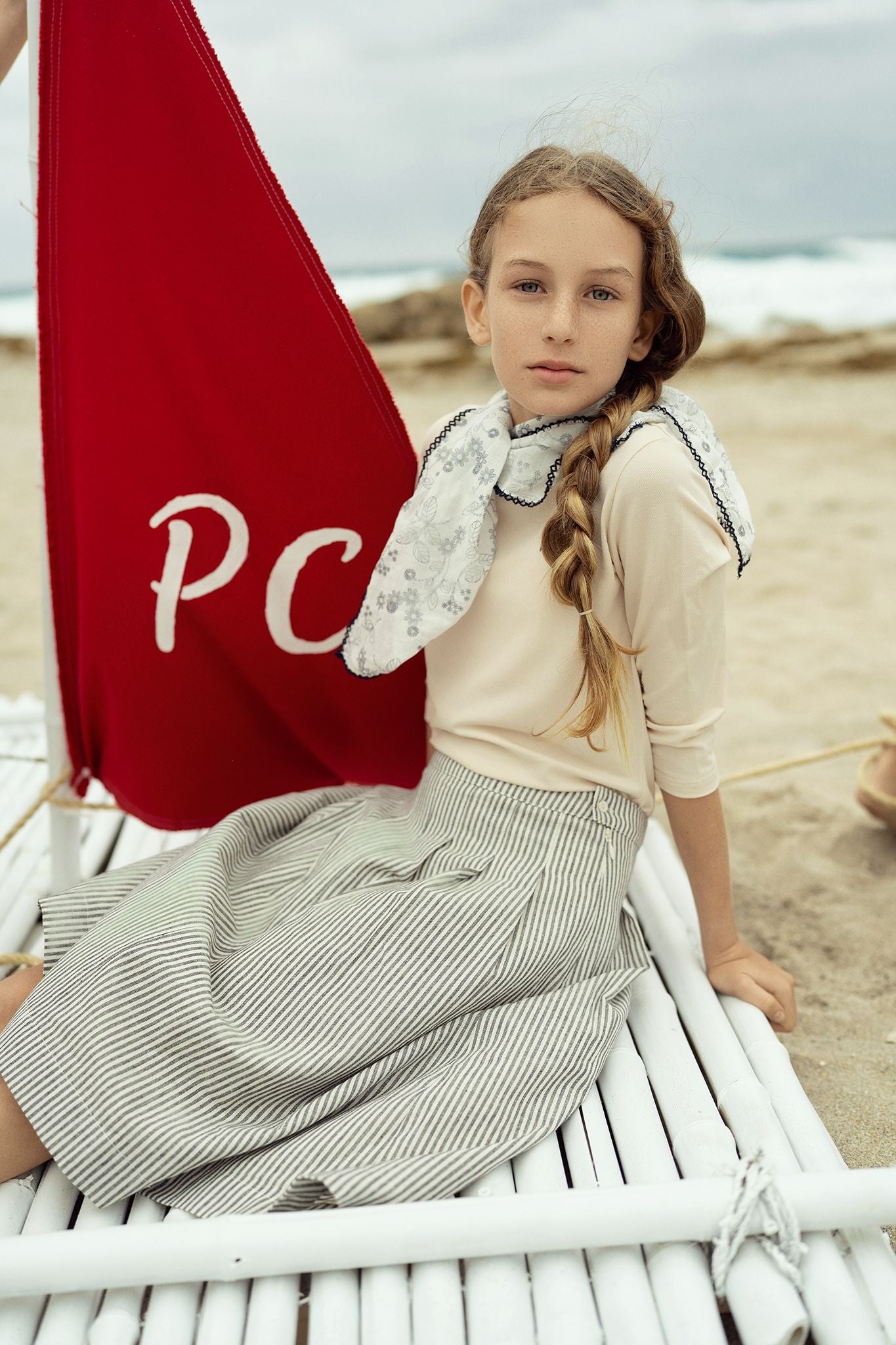 Girls Sailing Club Pleated Skirt