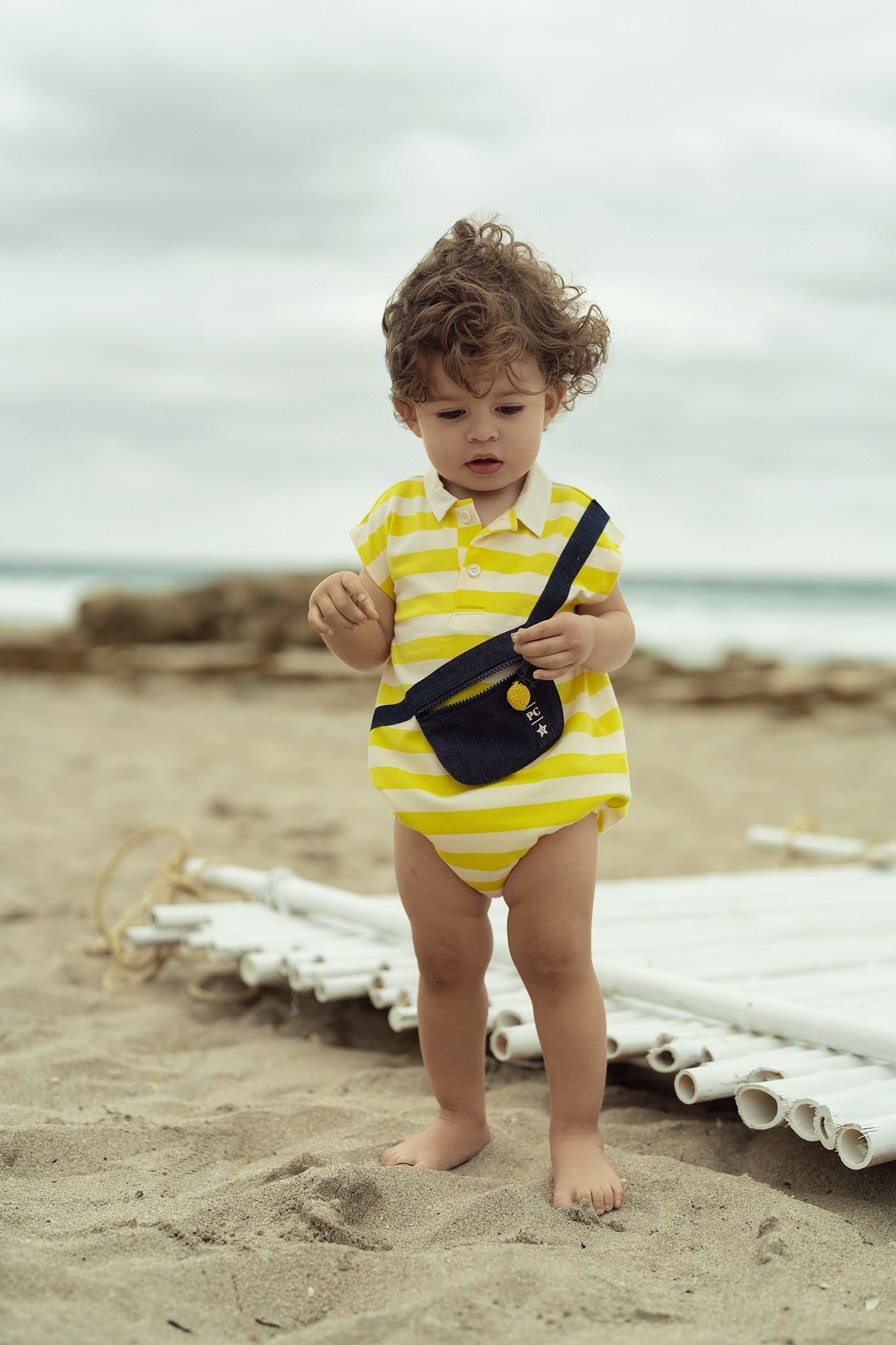 Baby Boys Lemon Twist Romper