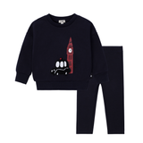 Baby Boys Navy Big Ben Sweatshirt Set