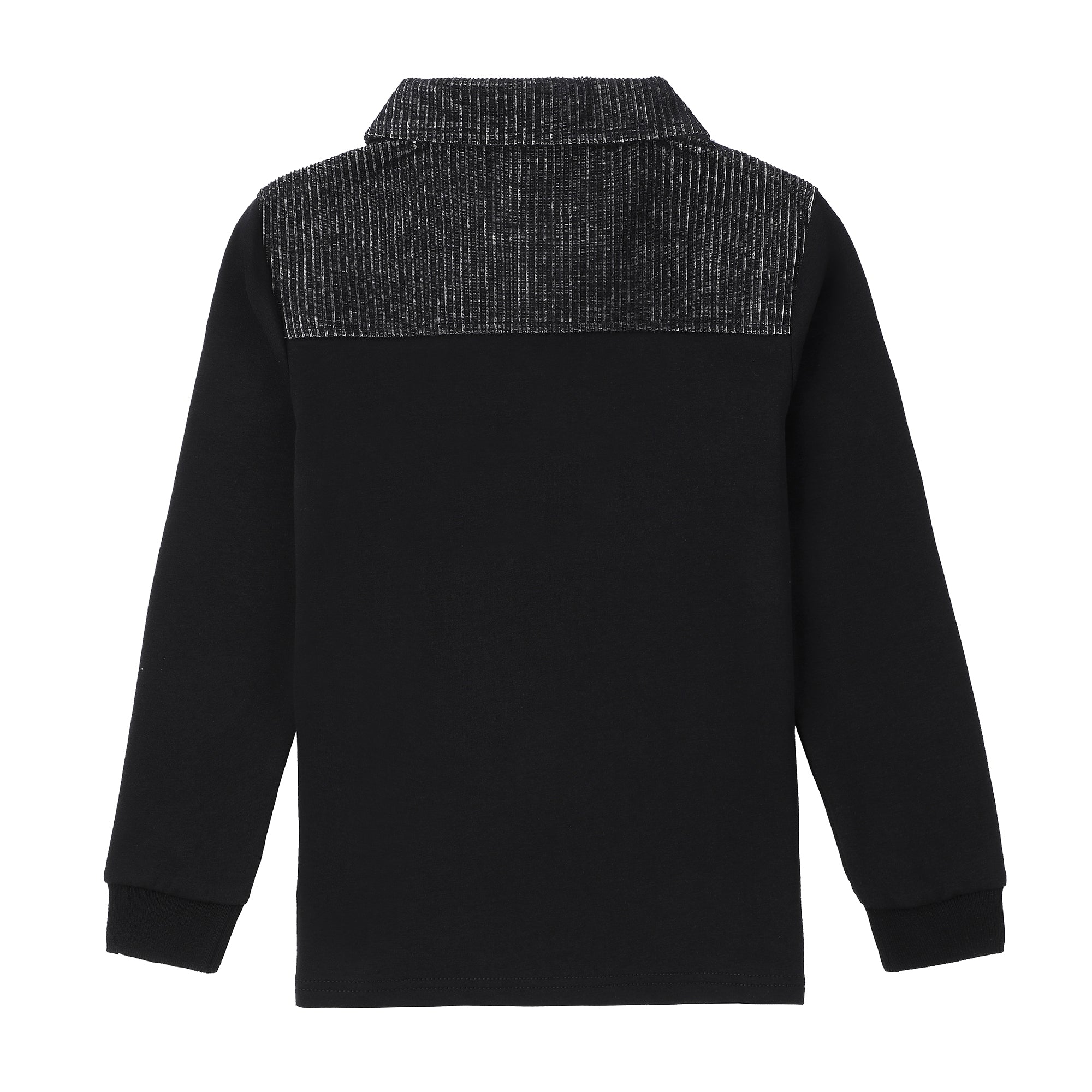 Boys Charcoal Cord Polo