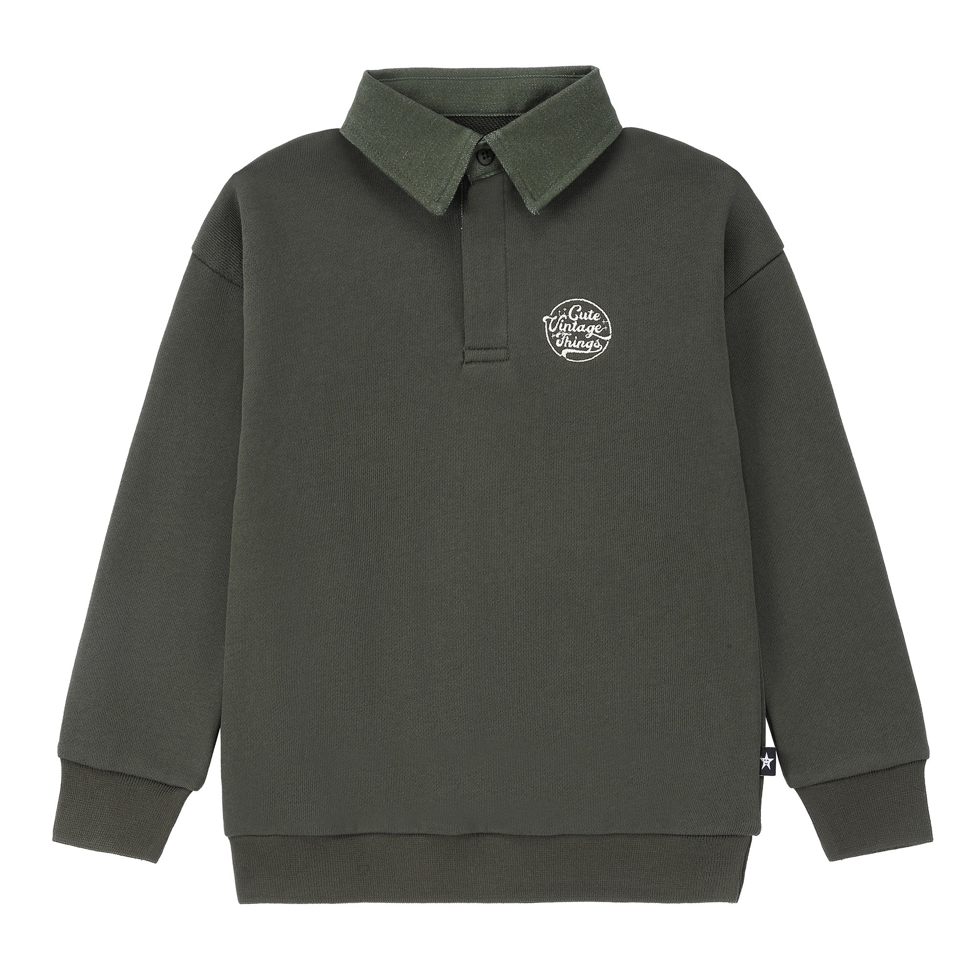 Boys Vintage Olive Polo