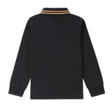 Boys Caramel Checkered Polo