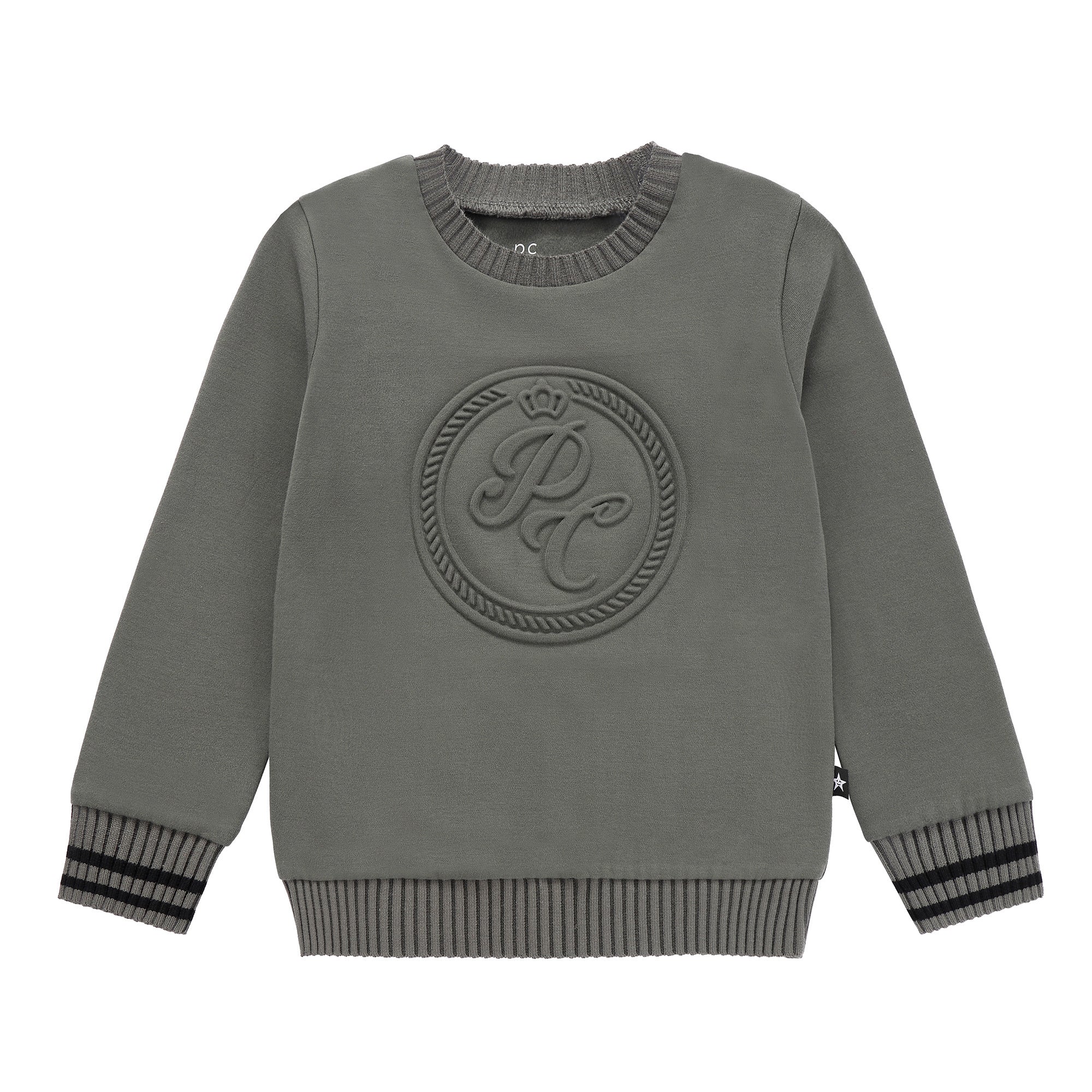 Boys Olive Green PC Logo Sweatshirt
