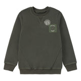 Boys Vintage Olive Sweatshirt