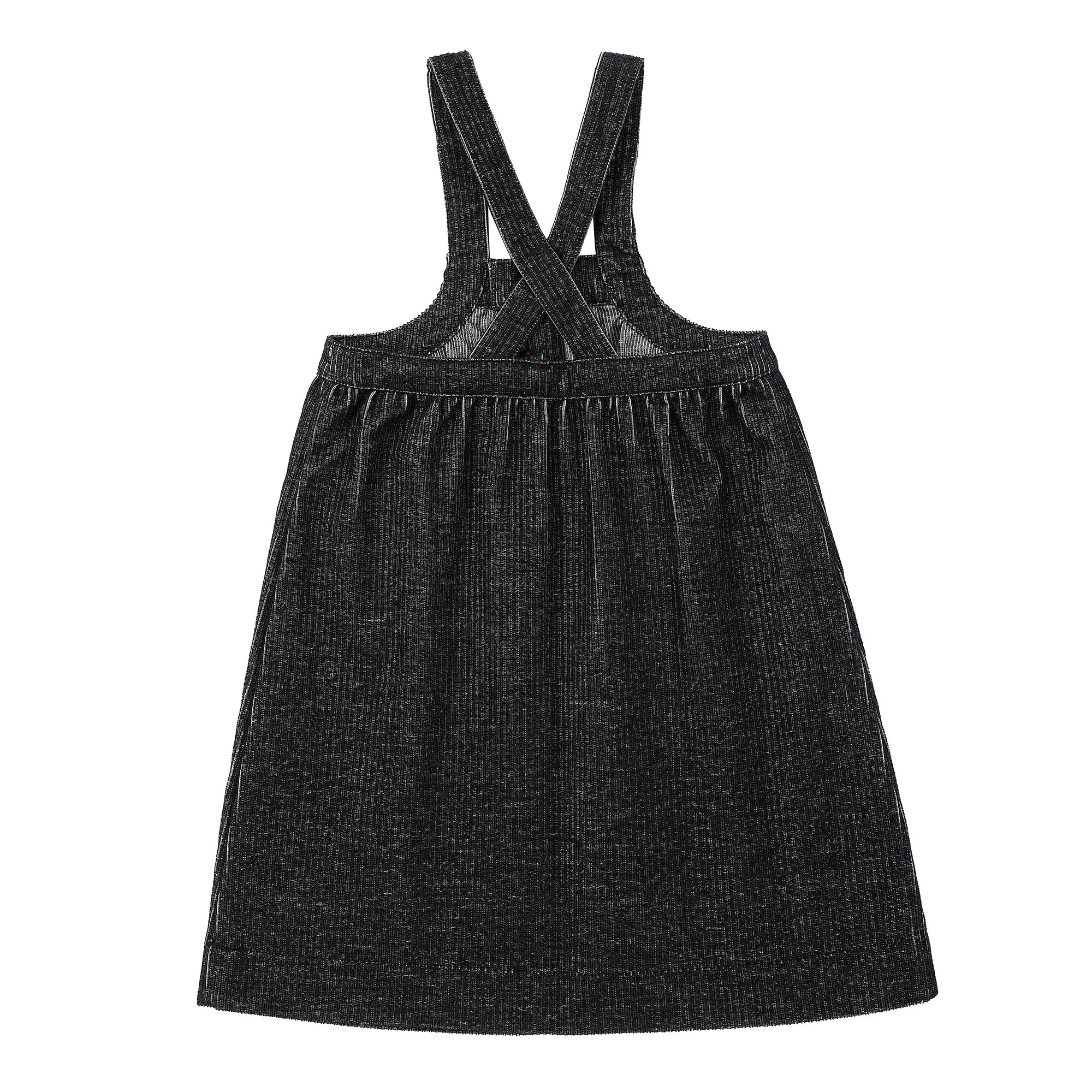 Girls Charcoal Cord Jumper