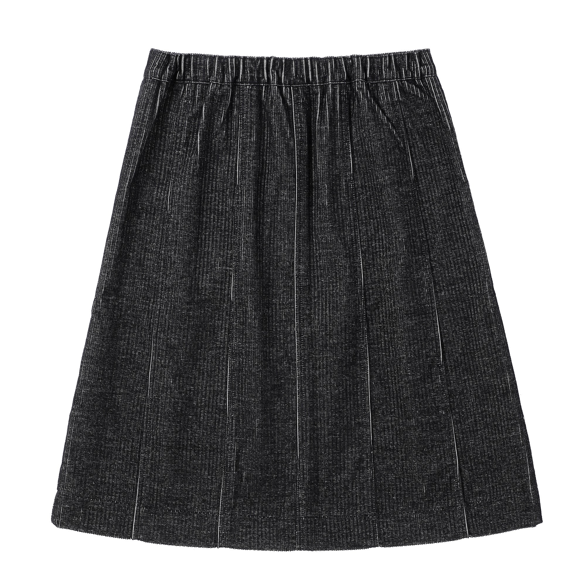 Girls Charcoal Cord Short Skirt