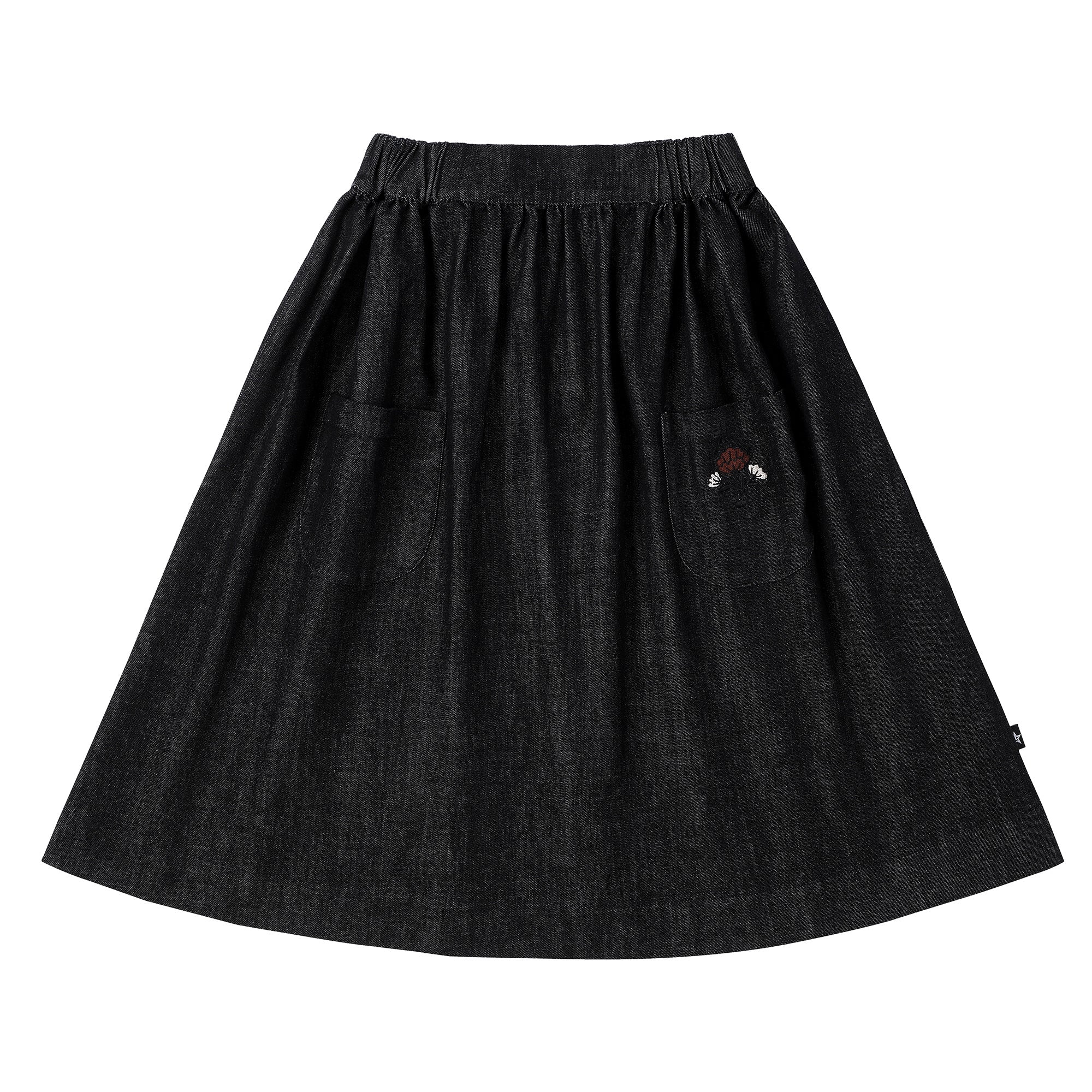 Girls Denim Stitch Short Skirt