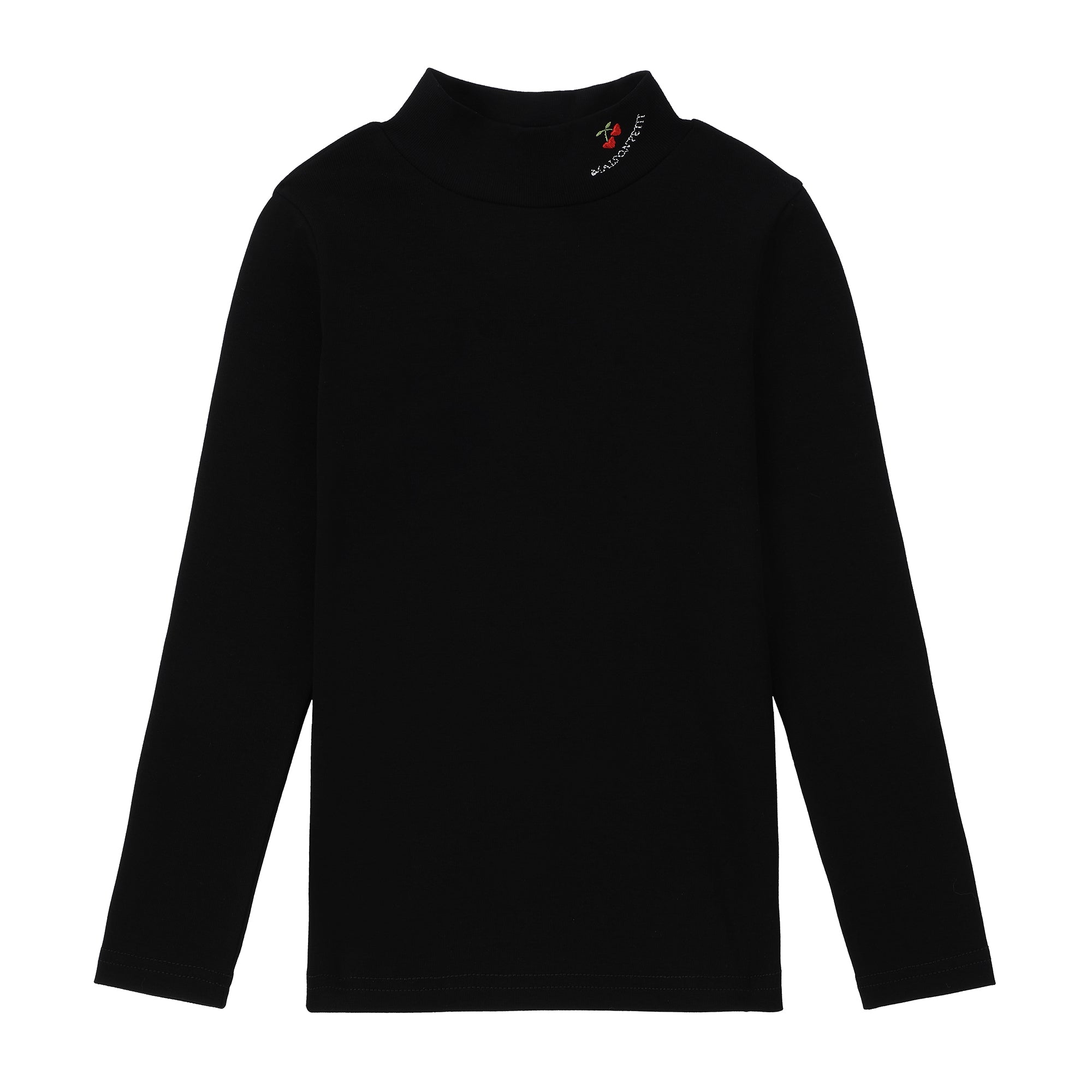 Girls Charcoal Cord MockNeck