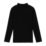 Girls Charcoal Cord MockNeck
