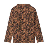 Girls Leopard MockNeck