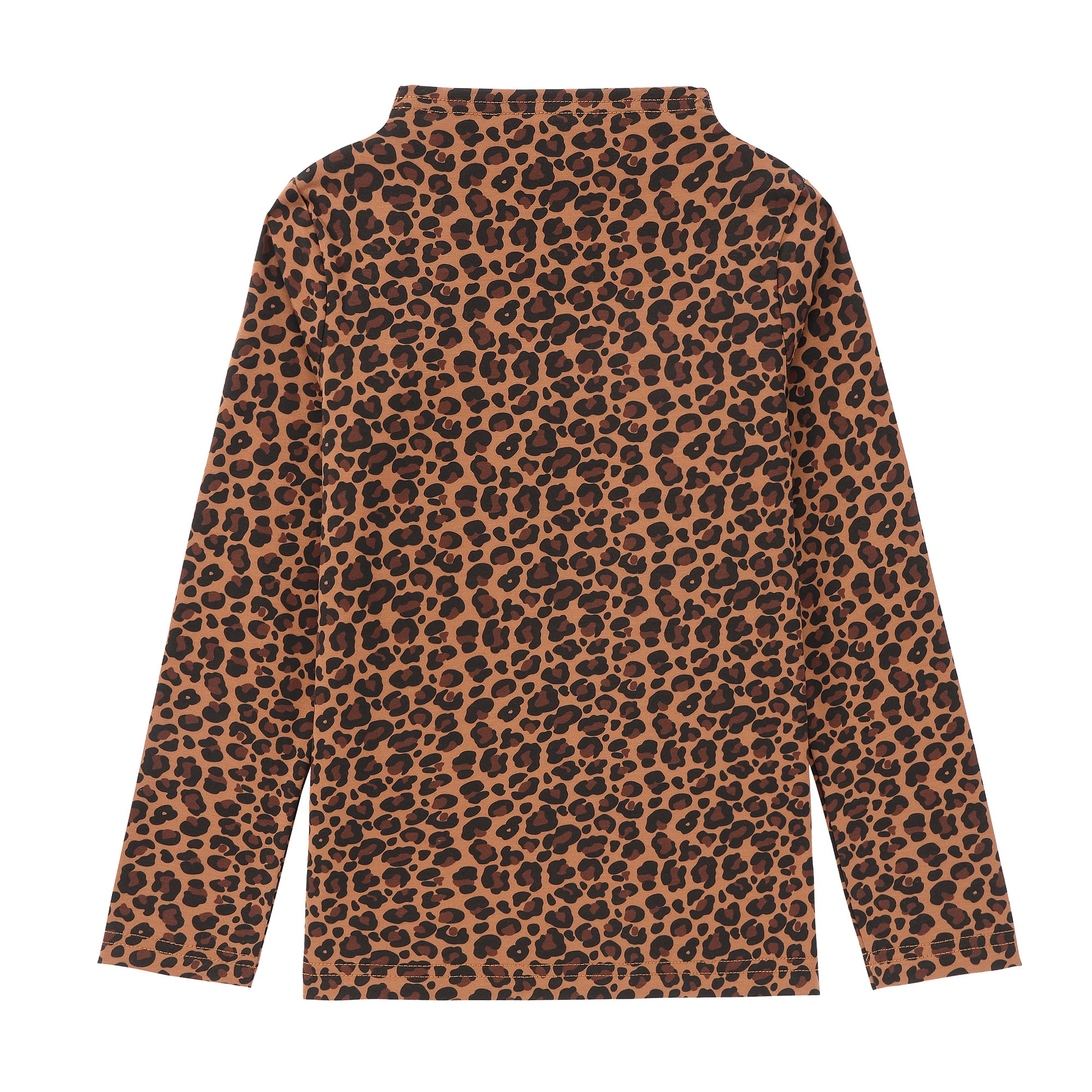 Girls Leopard MockNeck