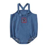 Denim Vine Romper 678