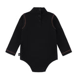 Baby Boys Denim Stitch MockNeck