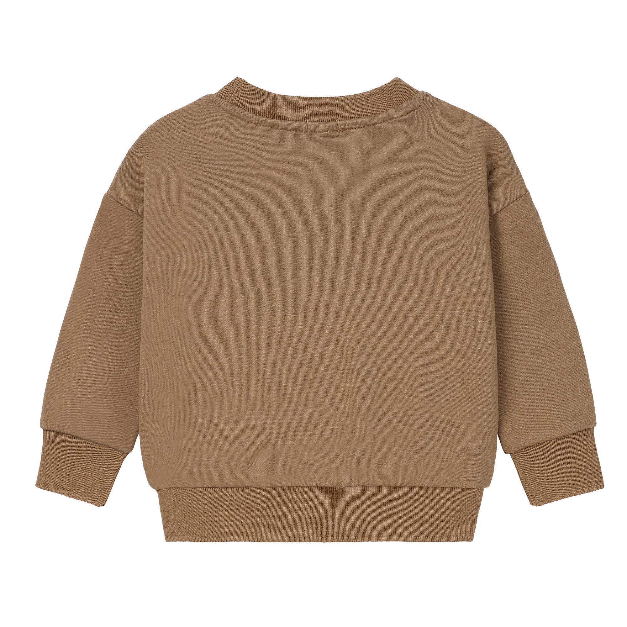 Boys Brown Ice Skate Appliqué Sweatshirt