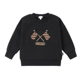 Baby Boys Caramel Checkered Sweatshirt