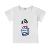Boys White Salut T-Shirt