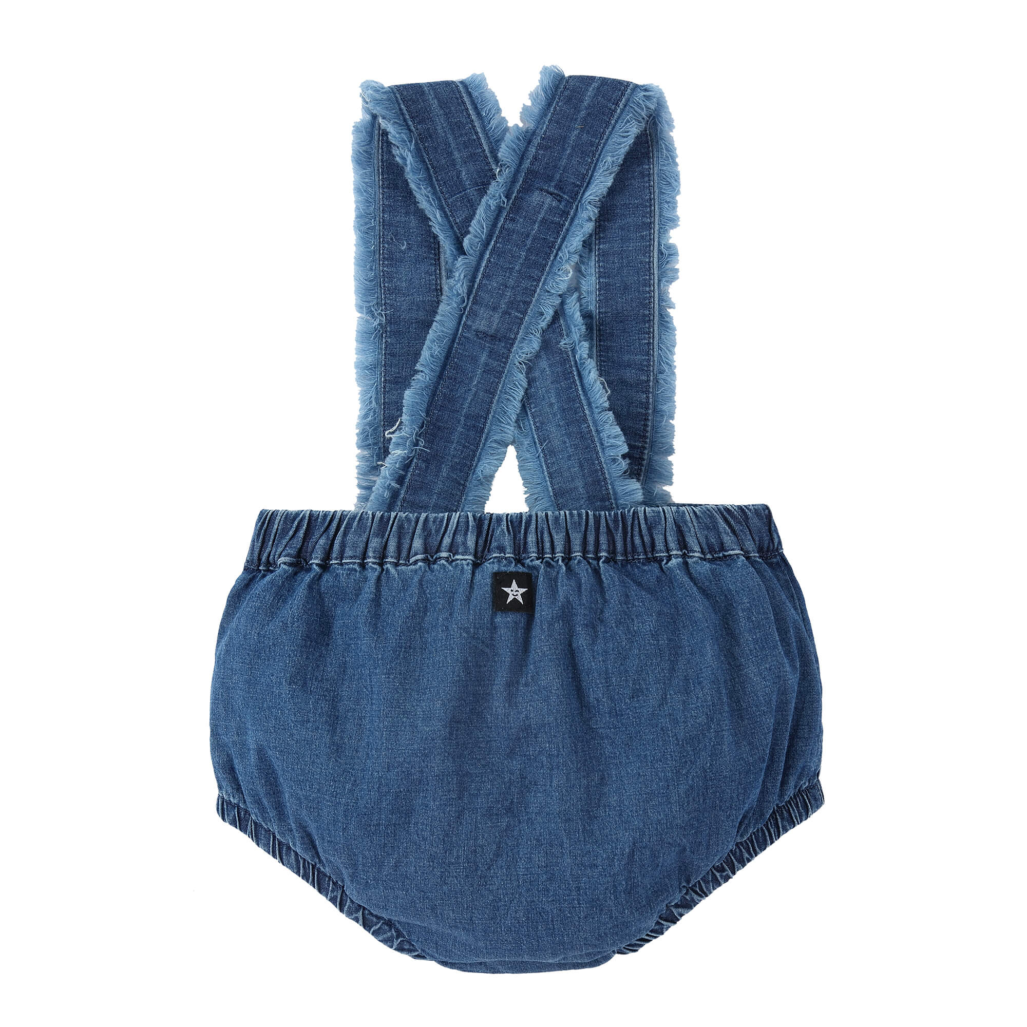 Baby Blue Denim Suspender Bloomer