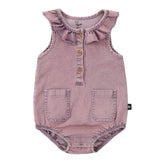 Baby Girls Vintage Wash Romper