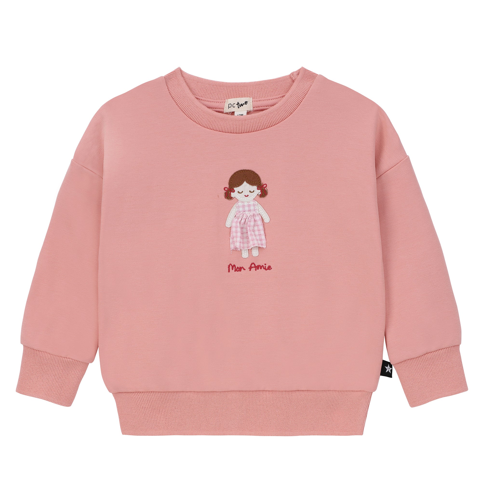 Baby Girls Pink Doll Mon Ami Sweatshirt