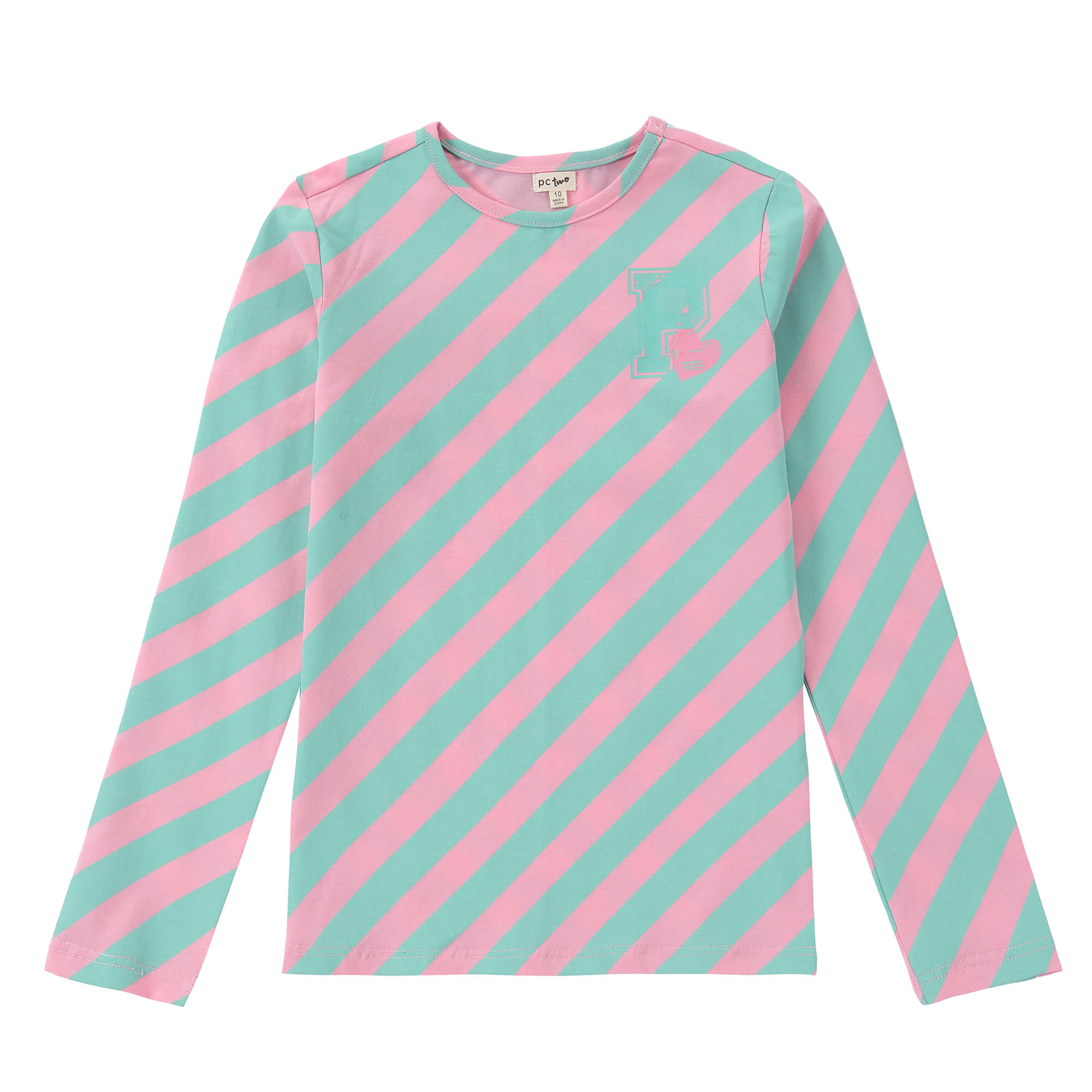 Girls Pastel Play Pink & Mint Green T-Shirt
