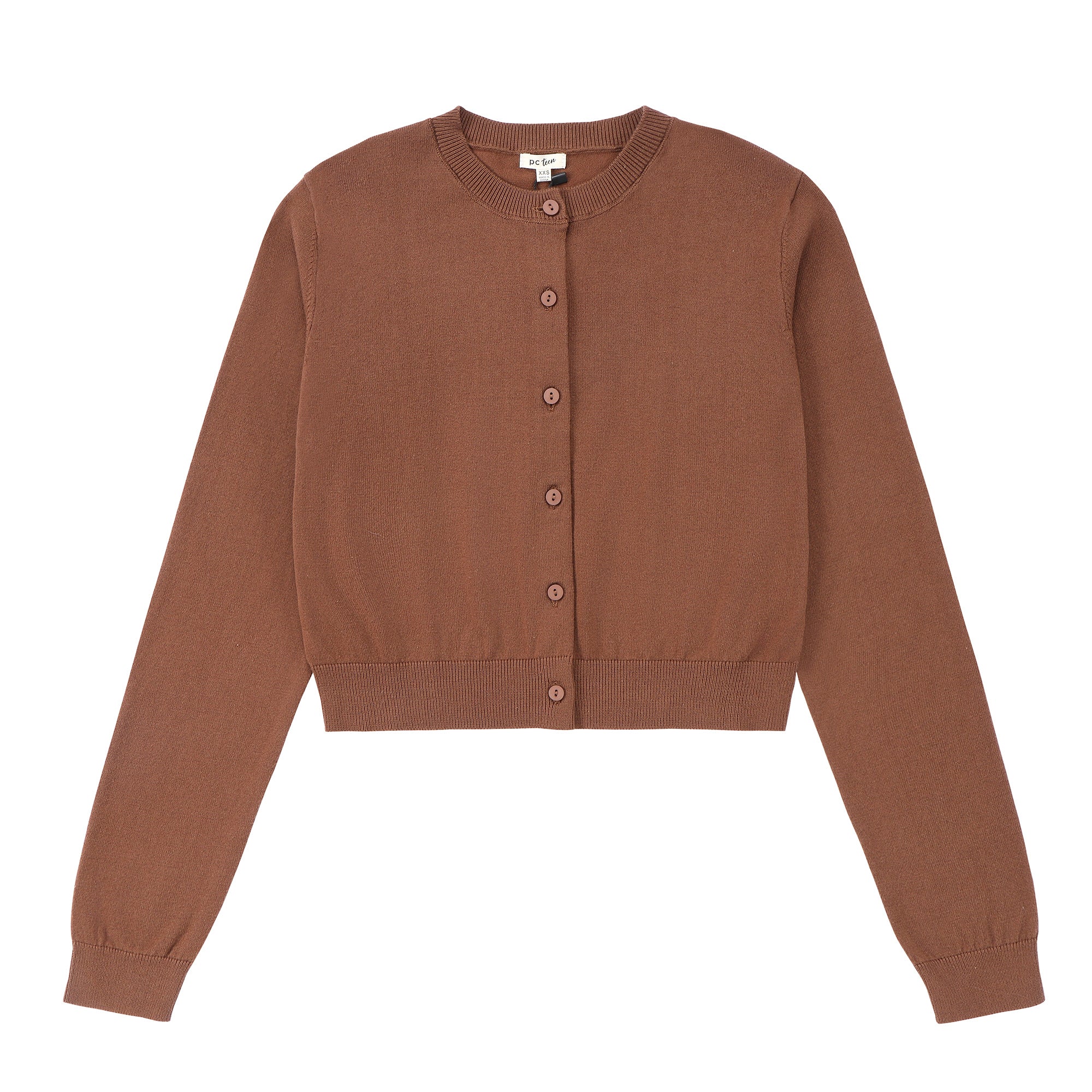 Teens Brown Knit Sweater