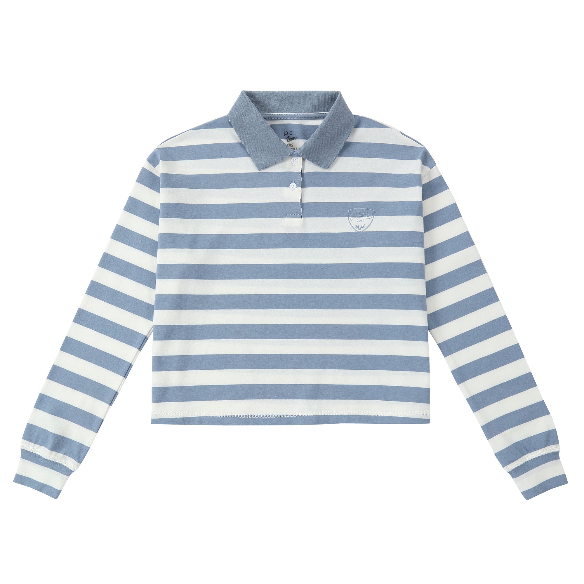 Blue Striped Polo 825