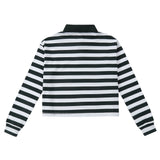 Green Striped Polo 826