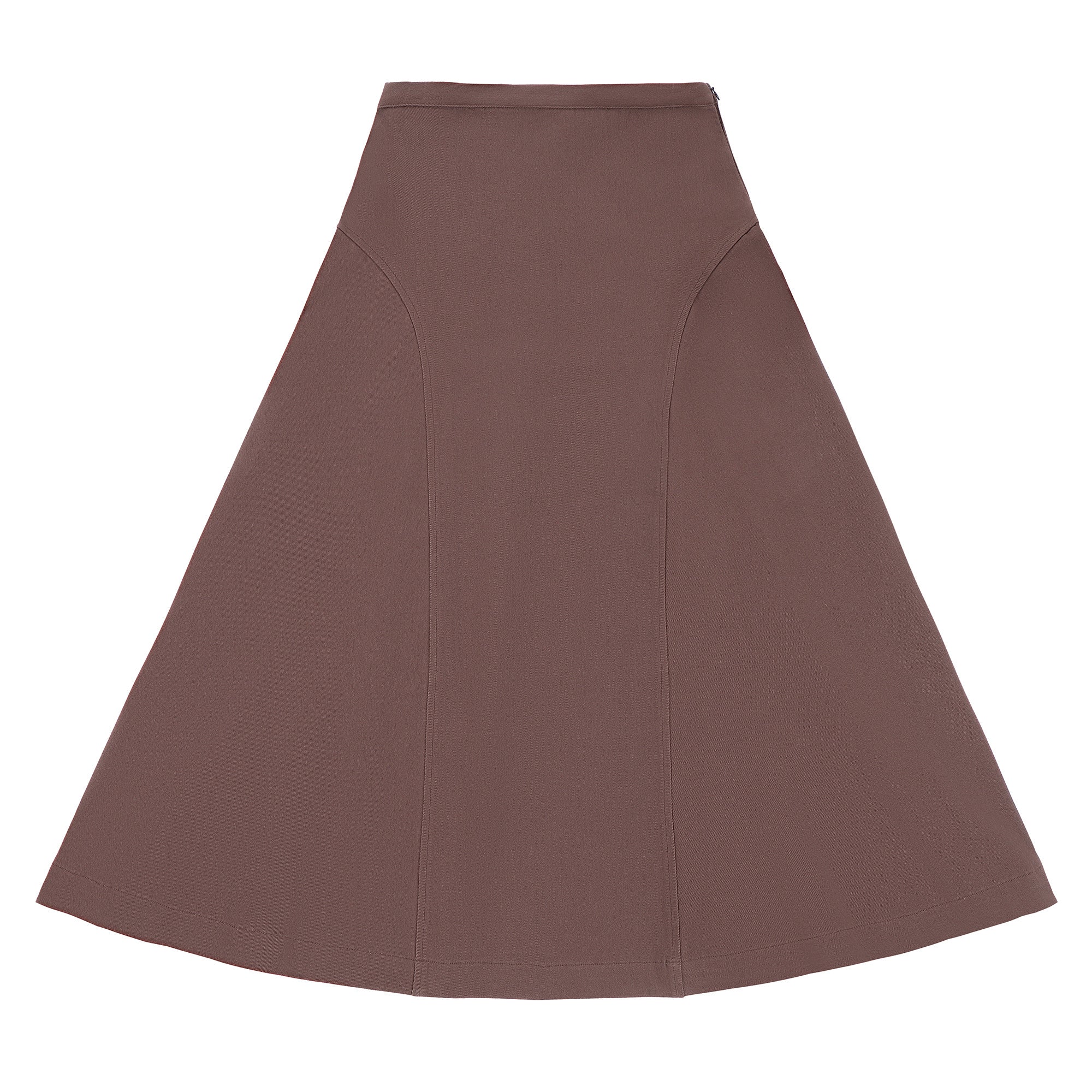 Teens Brown Chocolate Paneled Maxi Skirt