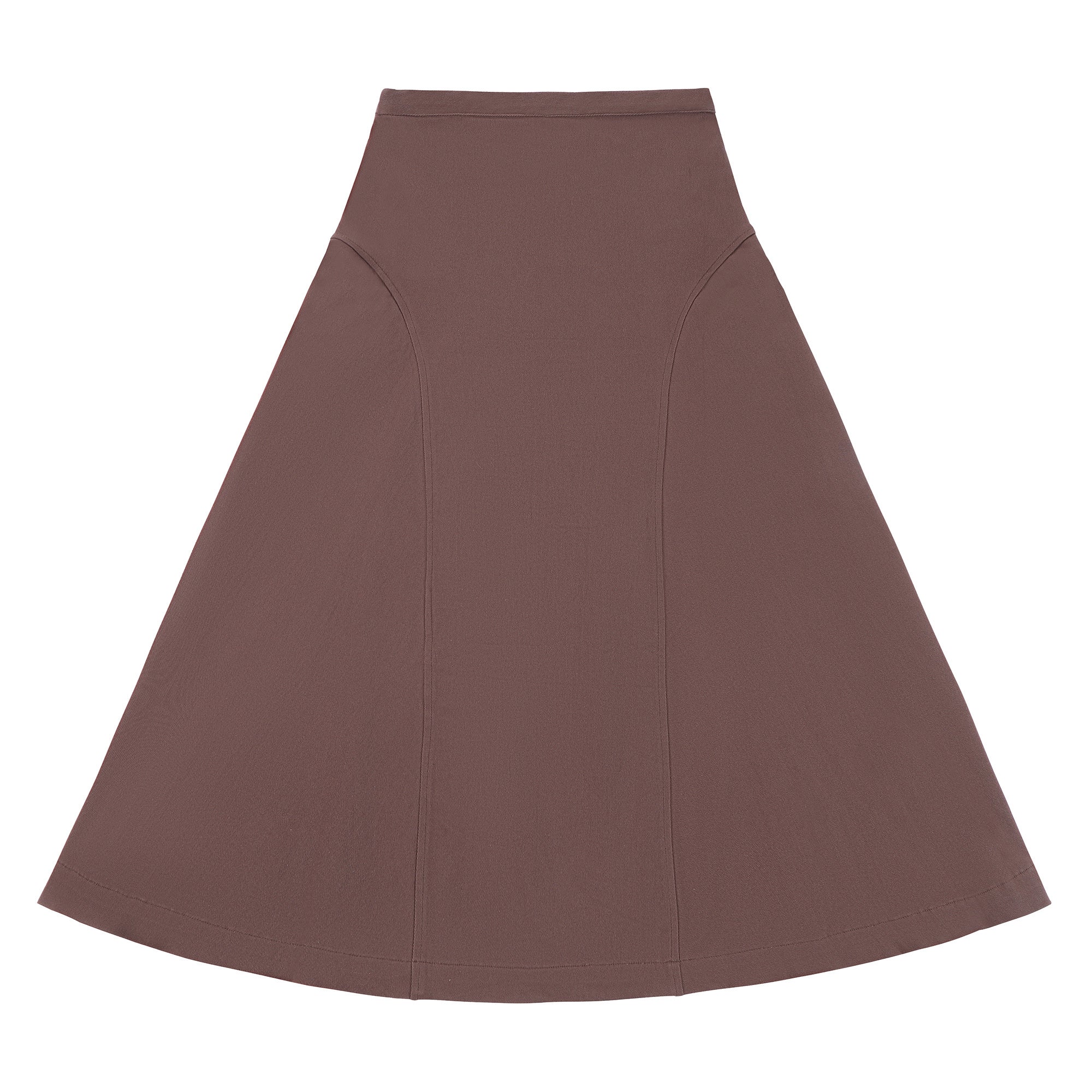 Teens Brown Chocolate Paneled Maxi Skirt
