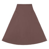 Teens Brown Chocolate Paneled Maxi Skirt