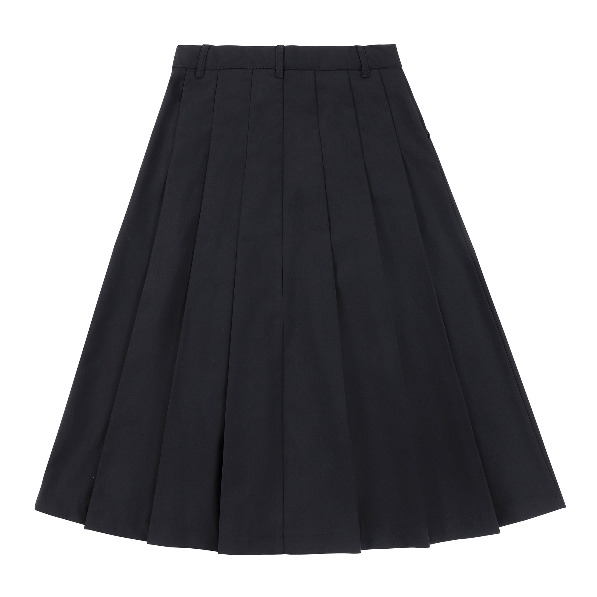 Teens Black Pleated Skirt