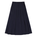 Teens Navy Maxi Pleated Skirt