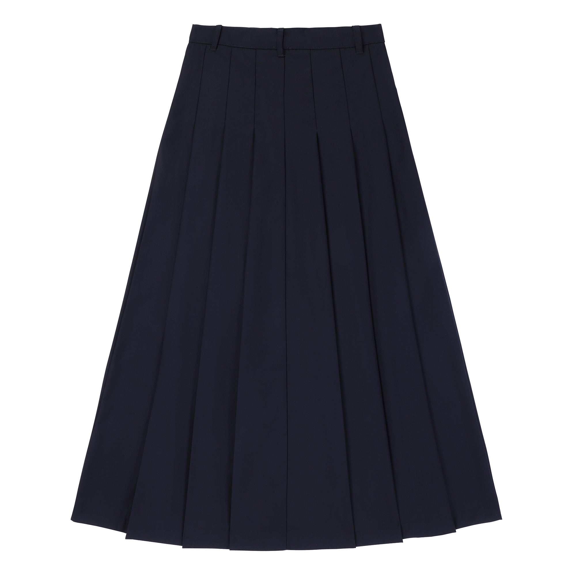Teens Navy Maxi Pleated Skirt
