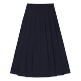 Teens Navy Maxi Pleated Skirt