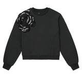 Teens Ivy Floral Sweatshirt with Black Stiching