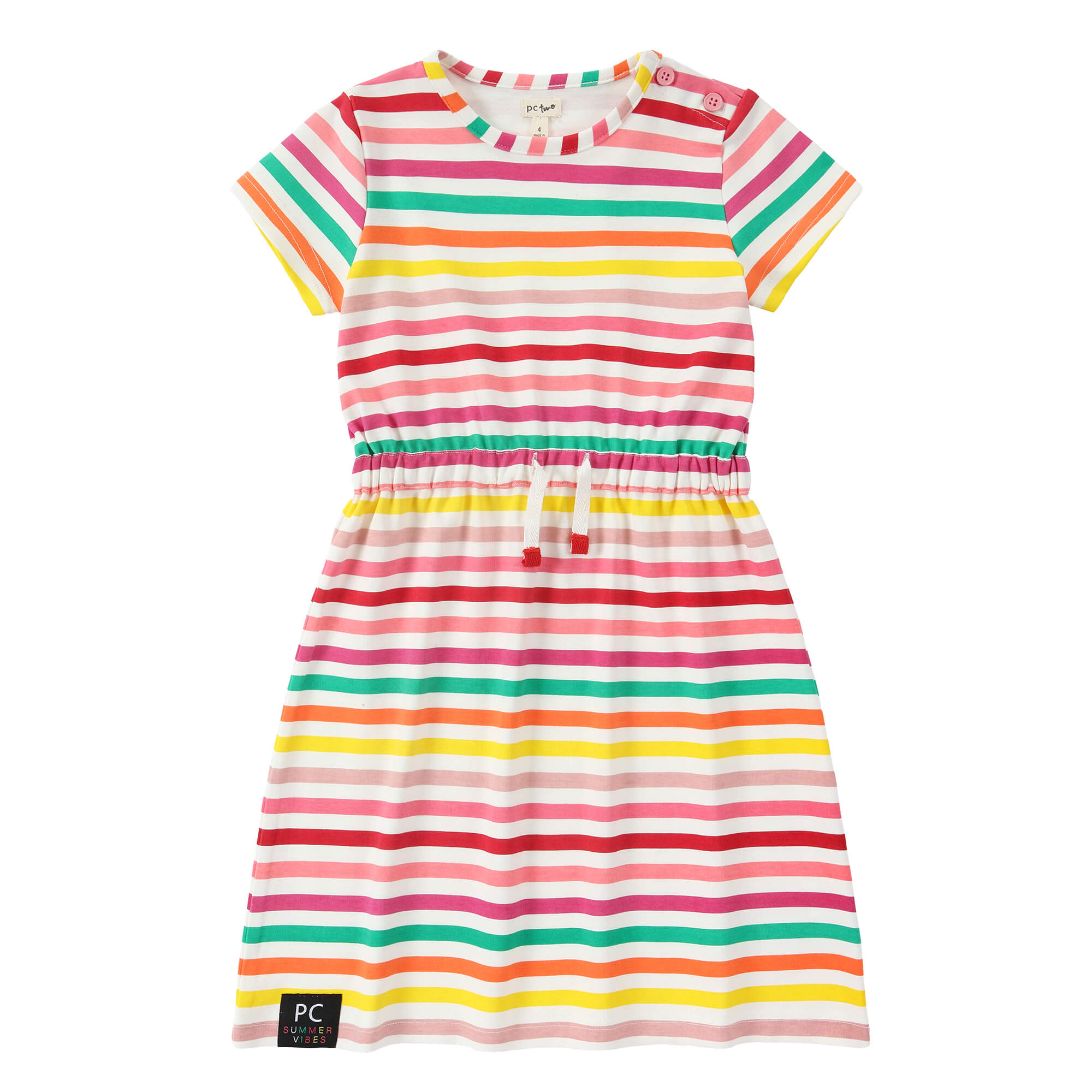 Girls  Bright Stripes Dress