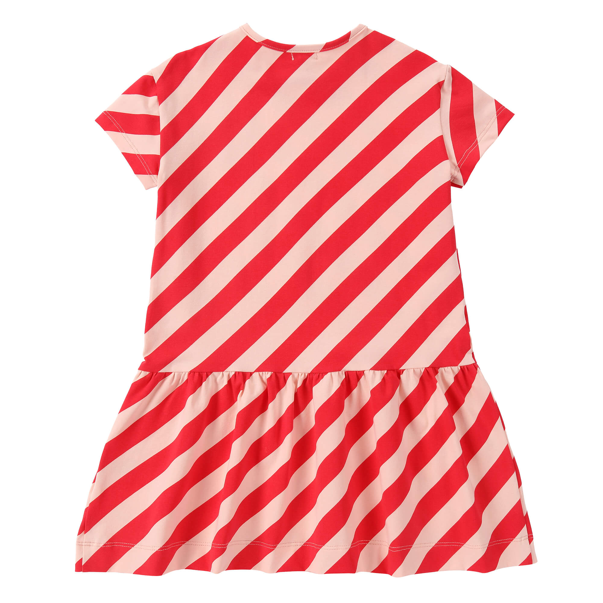 Girls Pastel Play Pink & Red Dress