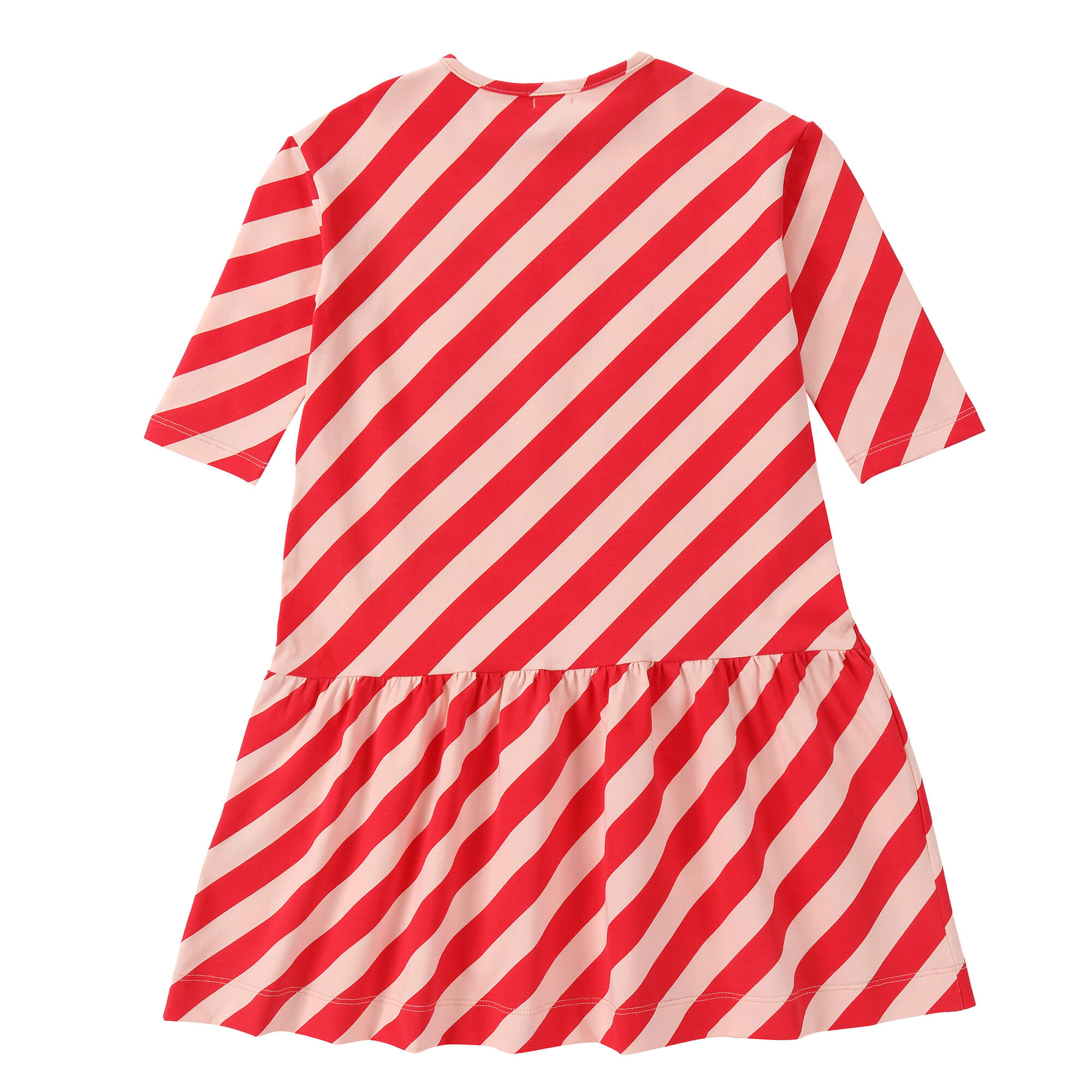 Girls Pastel Play Pink & Red Dress