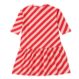 Girls Pastel Play Pink & Red Dress