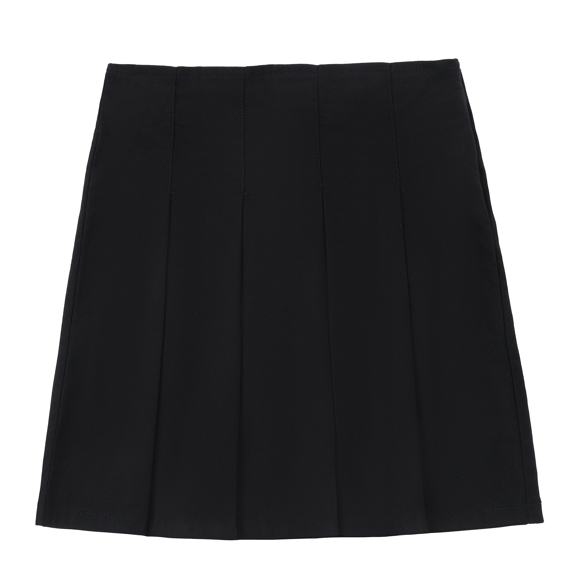 Girls Black Pleated Skirt
