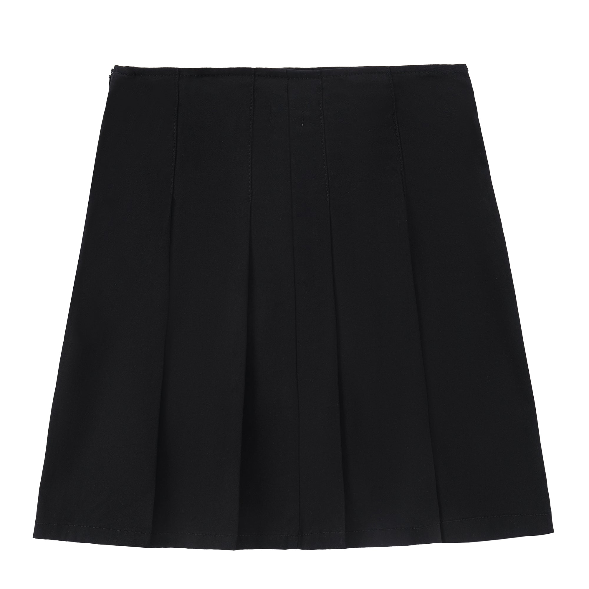 Girls Black Pleated Skirt