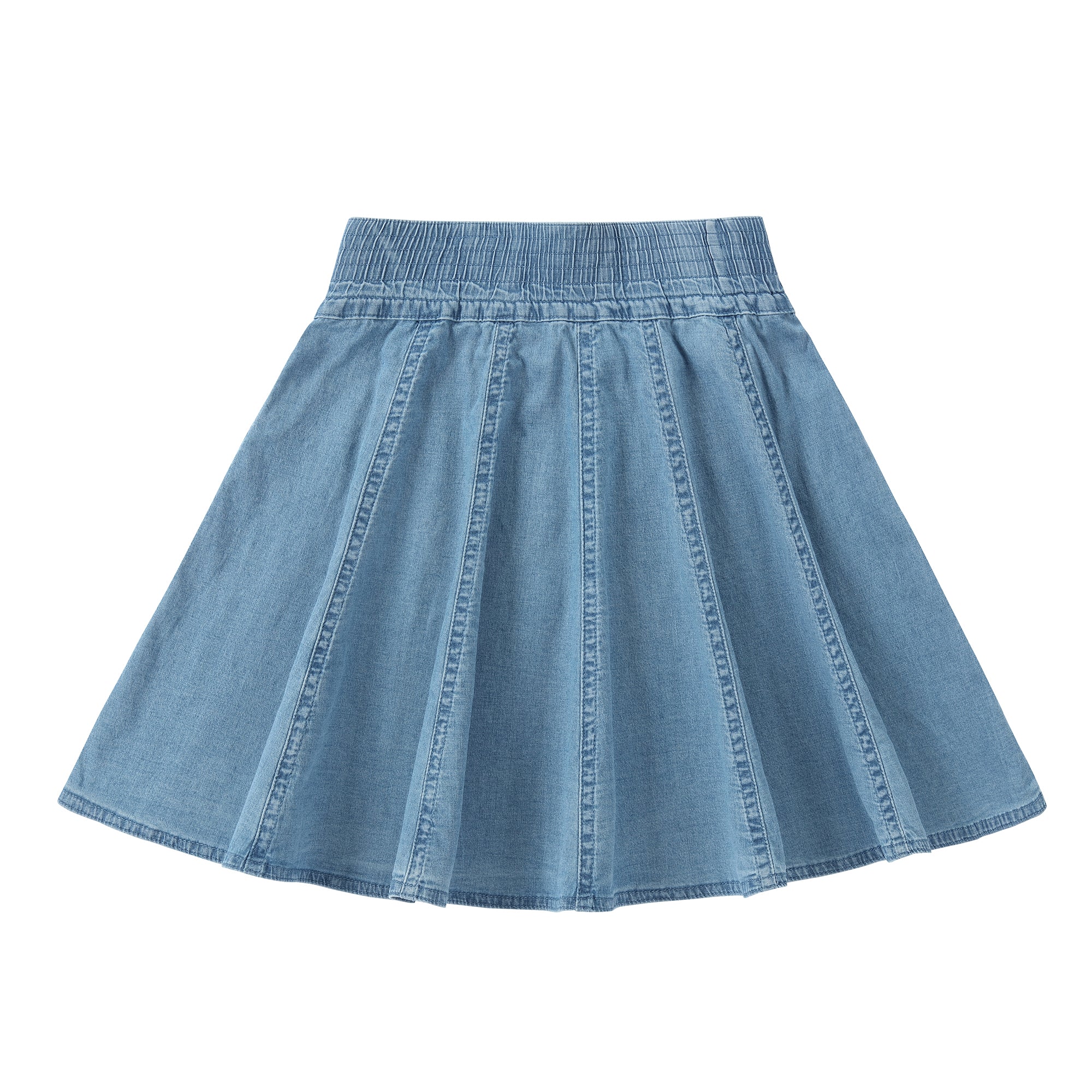 ⭐︎未使用品⭐︎hitomi 小柄peplum knit ice blue Girls Blue A-Line Paneled Skirt – Petit Clair