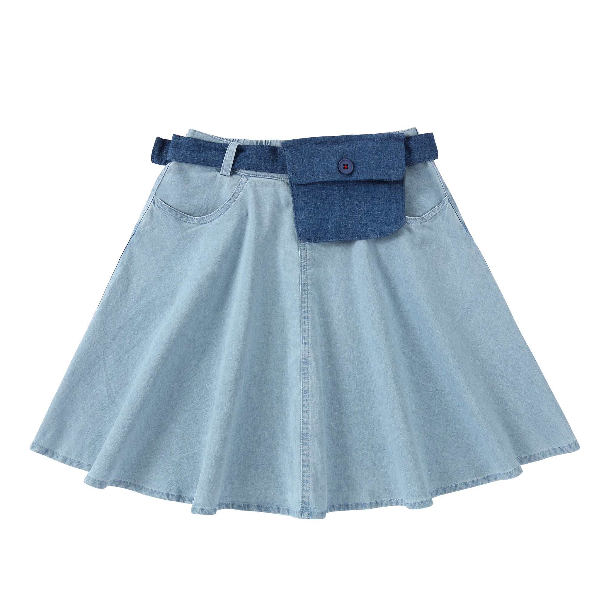 White Blue Skirt 201