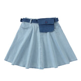 White Blue Skirt 201