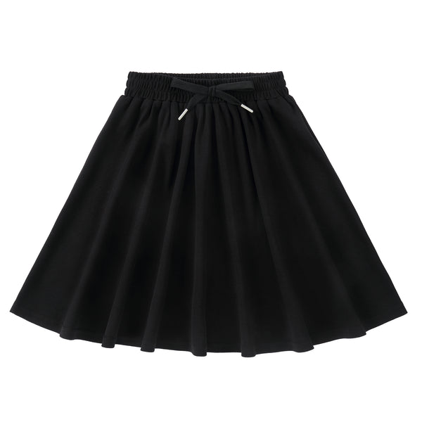 Girls Black Gathered Skirt – Petit Clair