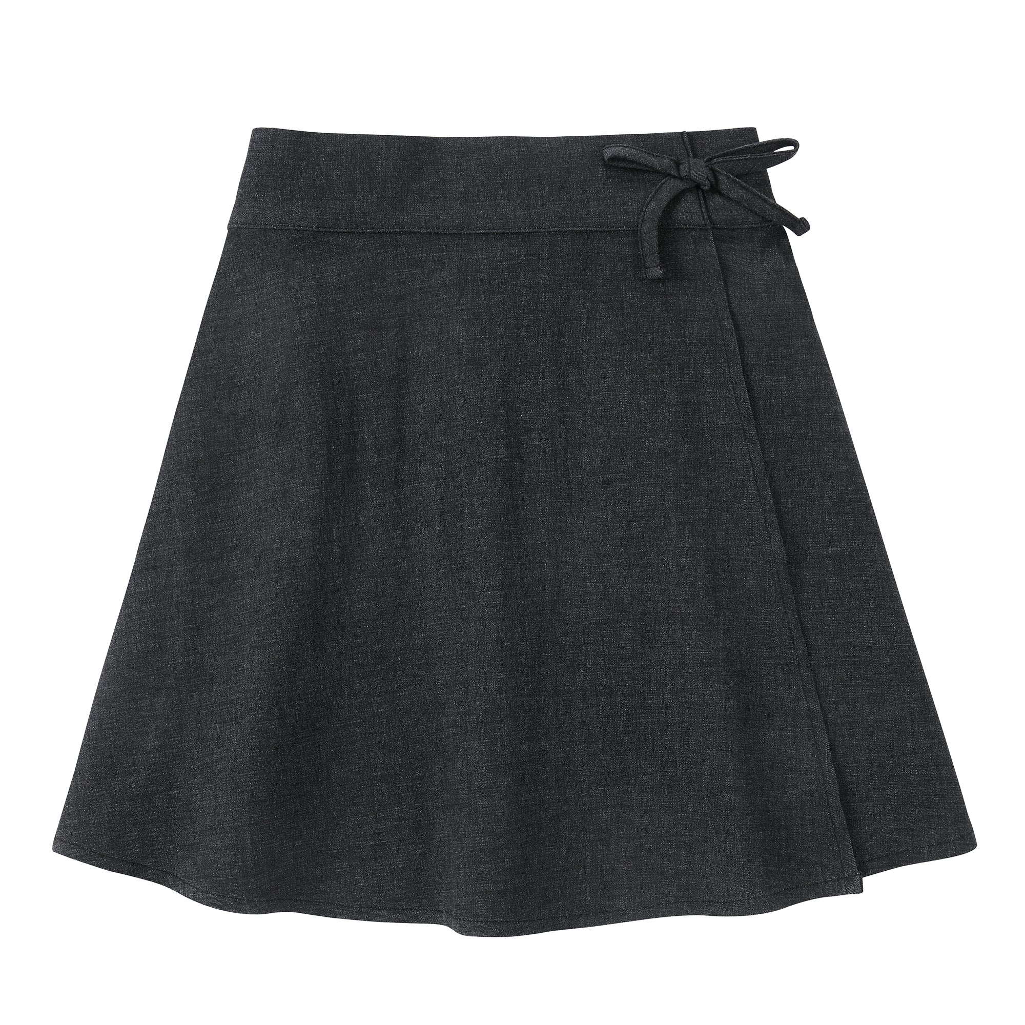 【新品タグ付】papier Denim enfant wrapped skirt Girls Black Denim Wrap Skirt – Petit Clair
