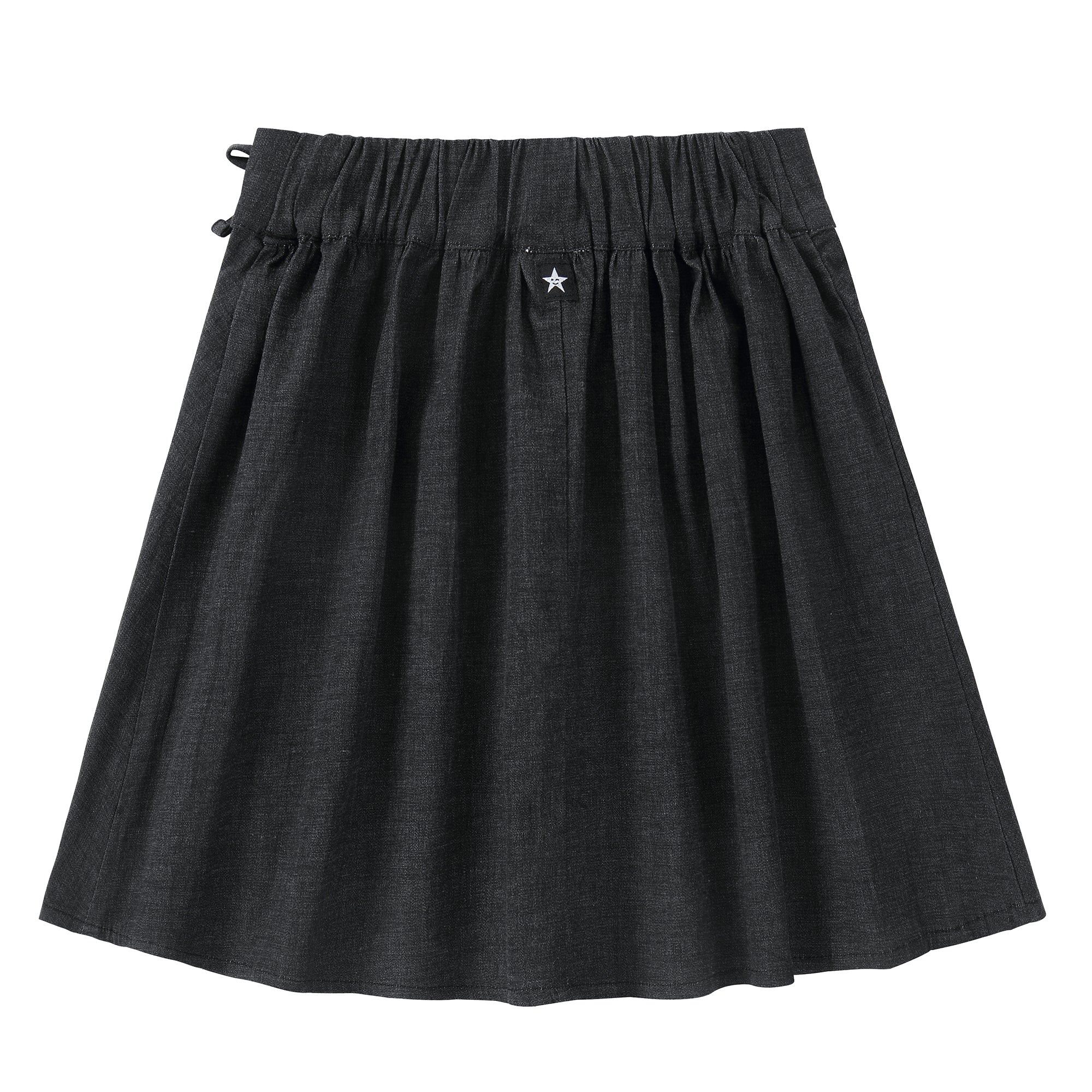 Girls Black Denim Wrap Skirt – Petit Clair