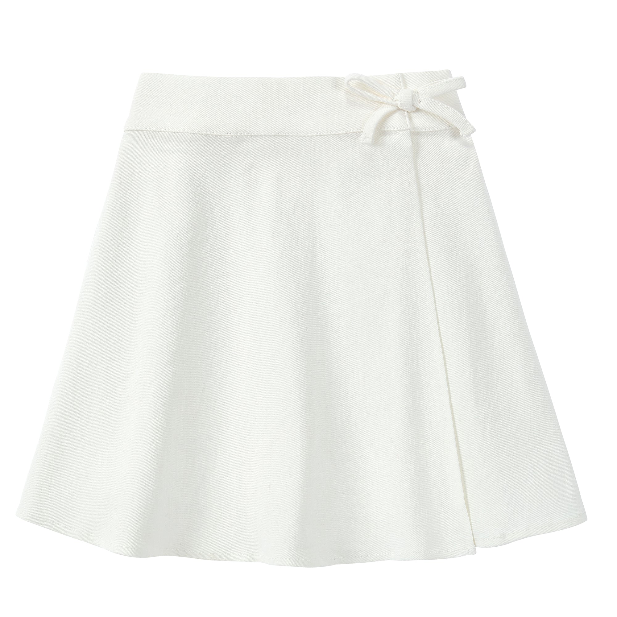 Girls White Wrap Skirt – Petit Clair